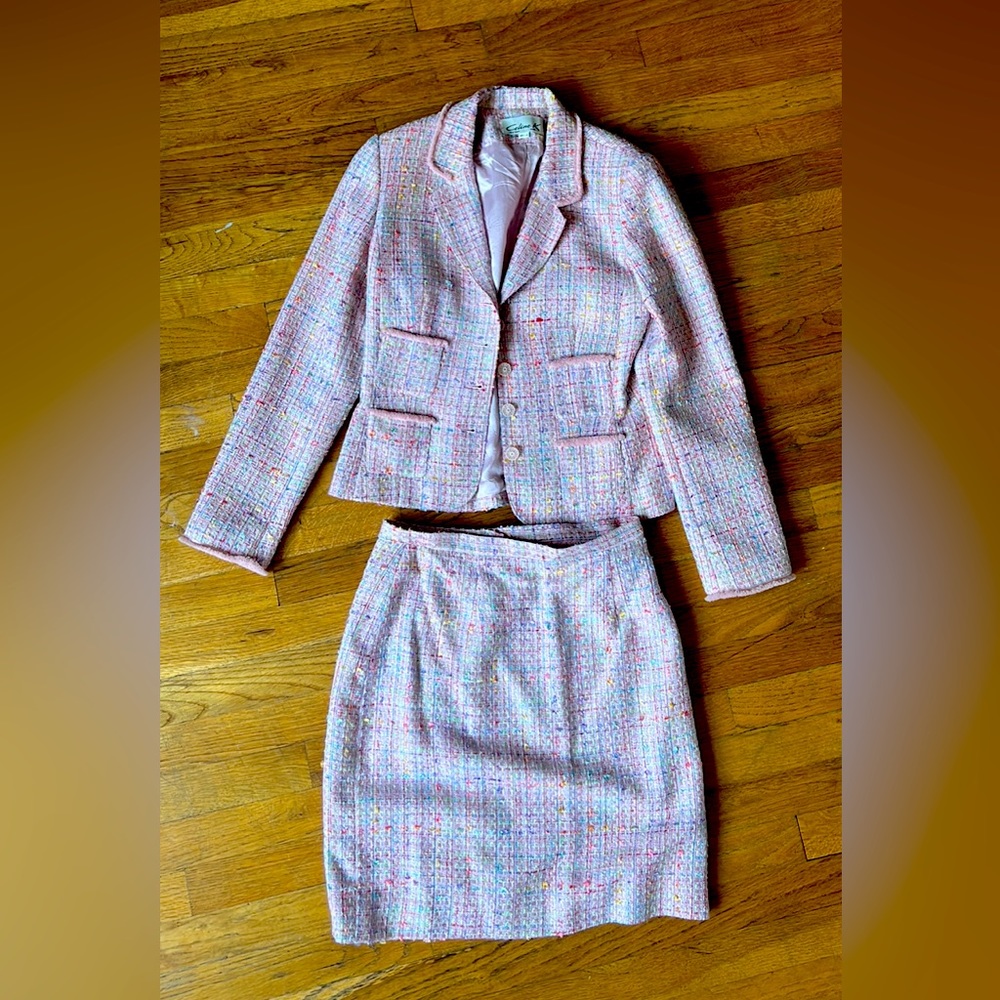 Celine K Paris tweed suit worn once